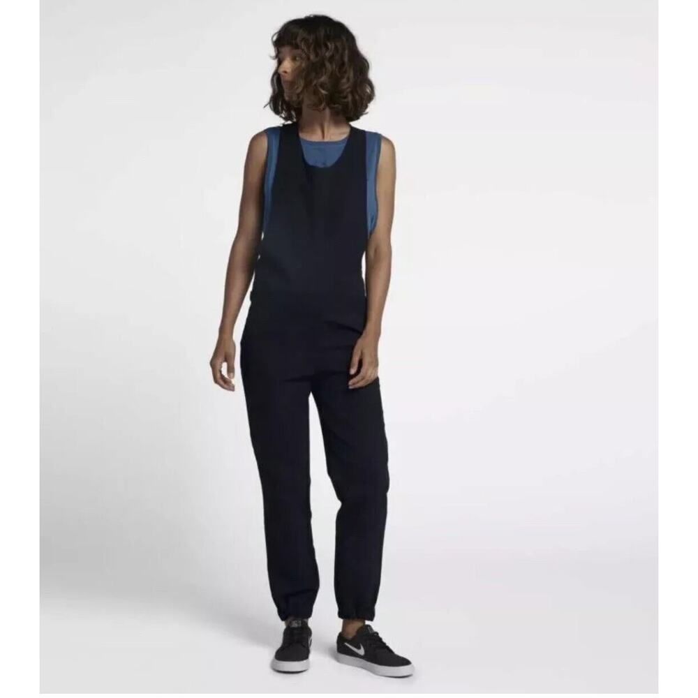Hurley Black Modernist Jumpsuit sz M Minimalist Utility Overalls Surf Skate NWT - Picture 2 of 12